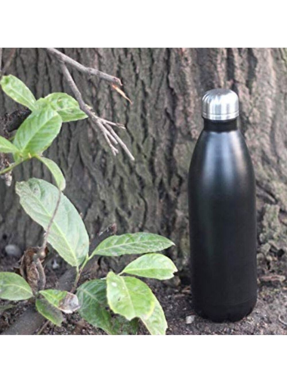 Matte Black Stainless Steel water bottle 25oz